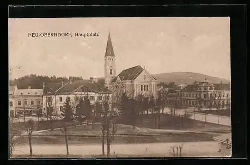 AK Neu-Oberndorf, Partie am Hauptplatz