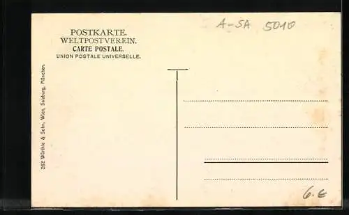 AK Bruck an der Grossglocknerstrasse, Alpen-Gasthof Trauneralpe mit Wiesbachhorn