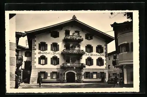 AK Lofer, Gasthof zur Post im Sonnenschein