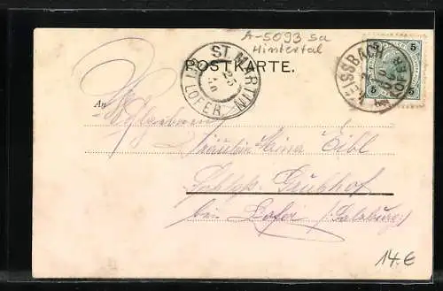 AK Geretsried, Ortsansicht mit Hirschbühel