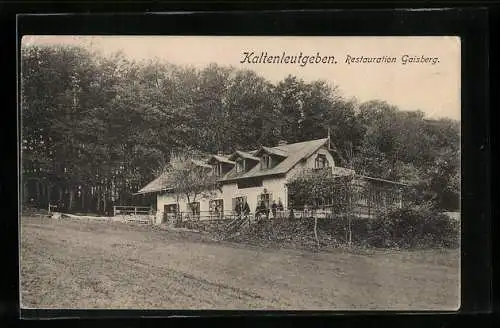 AK Kaltenleutgeben, Blick auf das Restaurant Gaisberg