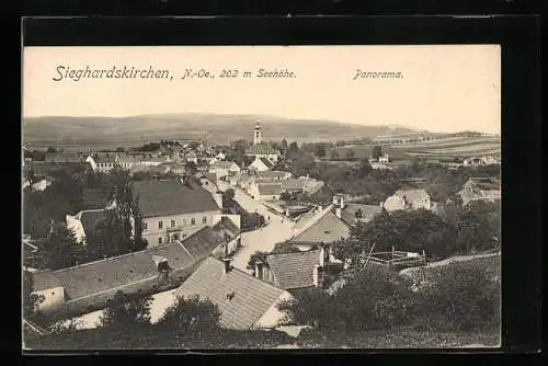AK Sieghardskirchen /N.-Ö., Blick über die Dächer