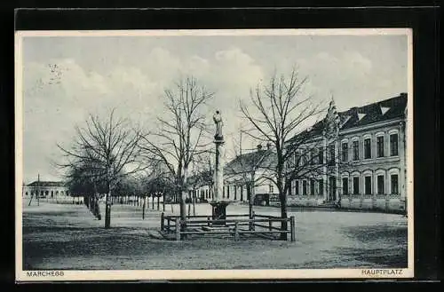 AK Marchegg, Der Hauptplatz im Herbst