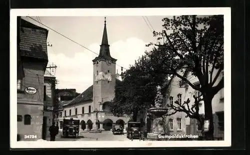 AK Gumpoldskirchen, Blick zum Rathaus