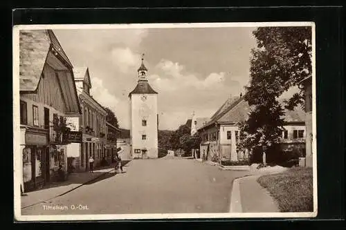 AK Timelkam, Glockenturm mit Geschäften