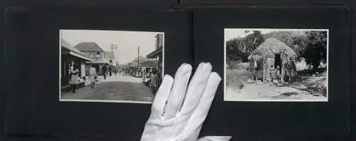 2 Fotoalben mit 99 Fotografien, Ansicht Panama, Karibikreise, Madeira, Antigua, Jamaica, Grenada, Barbados, Trinidad