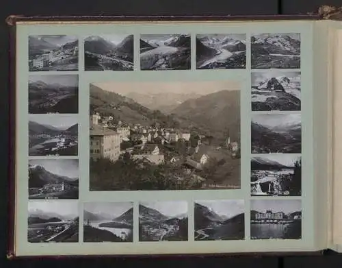 Fotoalbum mit 38 Fotografien, Ansicht Rapallo, Südtirol, Gletscher, Panorama vom Kleinboden, Gardasee
