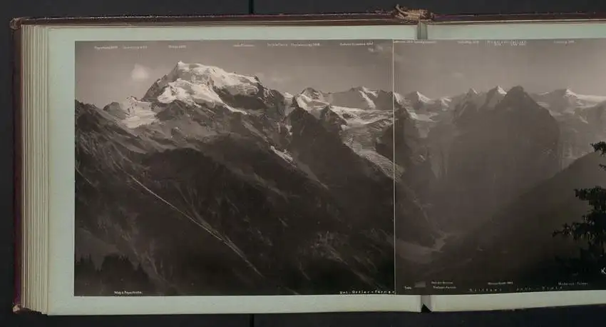 Fotoalbum mit 38 Fotografien, Ansicht Rapallo, Südtirol, Gletscher, Panorama vom Kleinboden, Gardasee 29