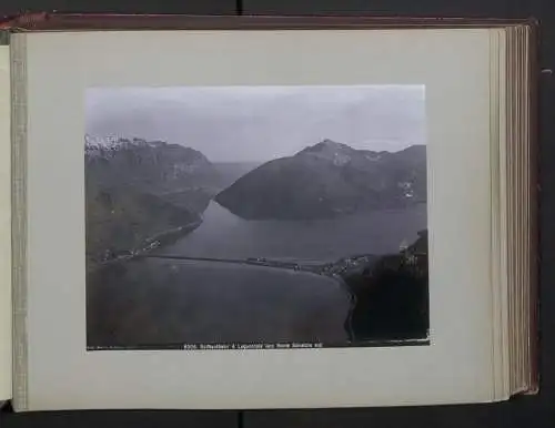 Fotoalbum mit 38 Fotografien, Ansicht Lugano, Panorama vom Monte Salvatore, Morcote, Gandria, Lago di Lugano