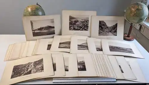 Fotoalbum mit 33 Fotografien, Ansicht Böhmen und Umland Prag, Ziegelei Pannenska, Wyschehrad, Carlsbad, Schreckenstein