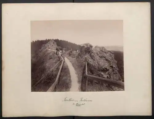 Fotoalbum mit 33 Fotografien, Ansicht Böhmen und Umland Prag, Ziegelei Pannenska, Wyschehrad, Carlsbad, Schreckenstein