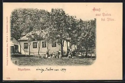 AK Baden bei Wien, Gasthaus Jägerhaus