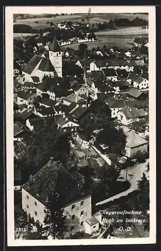 AK Raab im Innkreis, Ortsansicht vom Flugzeug aus