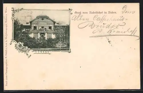 AK Baden, Hotel-Pension Rudolfshof