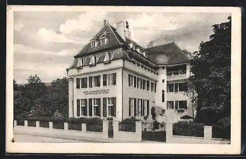 AK Baden /Wien, Heim der Genossenschaft der Handelsleute WIen, Marchetstrasse 38