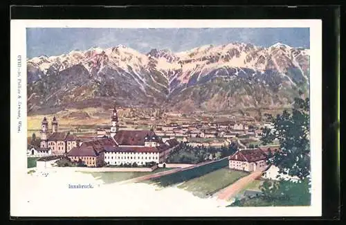 Künstler-AK Philipp + Kramer Nr. CVIII: Innsbruck, Gesamtansicht
