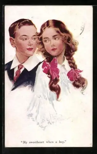 Künstler-AK Tom Peddie: My sweetheart when a boy