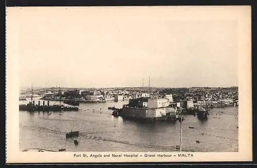 AK Malta, Grand Harbour, Fort St. Angelo and Naval Hospital