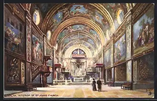 AK Malta, Interior of St. Johns Church