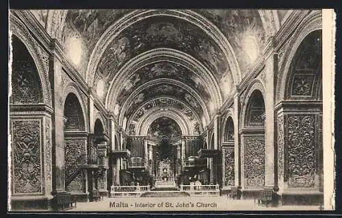 AK Malta, Interior of St. John`s Church