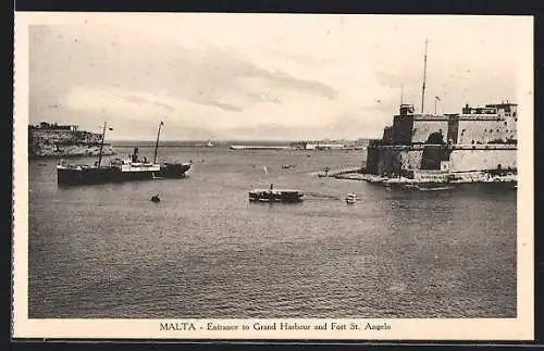 AK Malta, Entrance to Grand Harbour and Fort St. Angelo