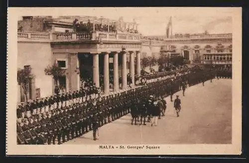 AK Malta, Soldaten am St. Georges` Square