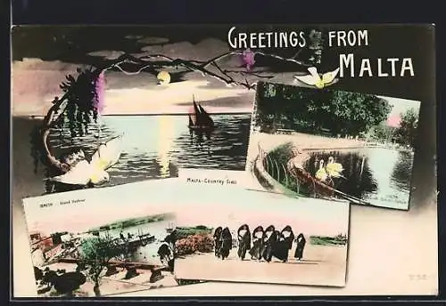 AK Malta, St. Antonio Garden, Grand Harbour, country girls