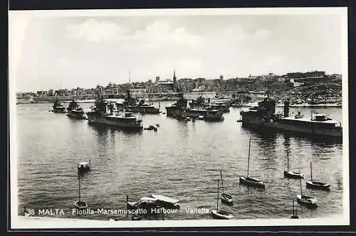 AK Valetta, Flotilla-Marsamuscetto Harbour