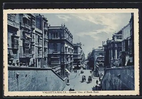 AK Valletta-Malta, General View of Strada Reale