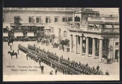 AK Valletta, Trooping the Colours, Palace Square