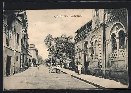 AK Calcutta, Kyd Street with yoke of oxen