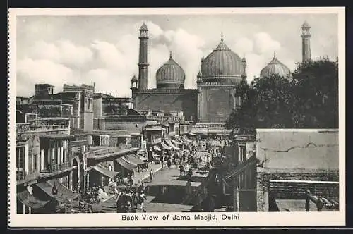 AK Delhi, Back View of Jama Masjid