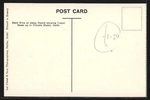 AK Delhi, Back View of Jama Masjid