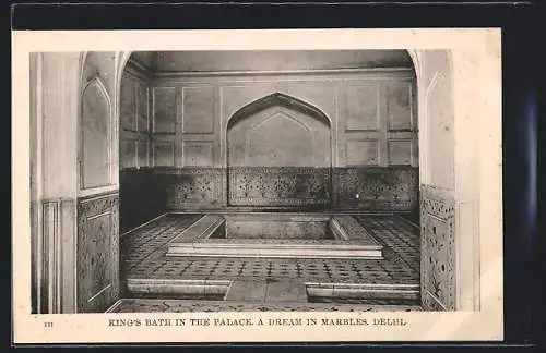 AK Delhi, King`s Bath in the Palace