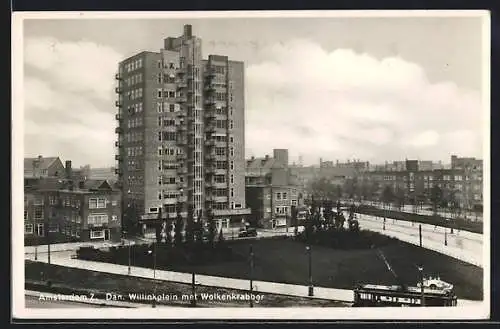 AK Amsterdam, Dan. Willinkplein met Wolkenkrabber