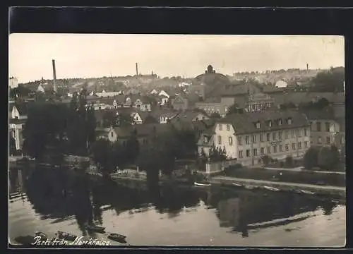 AK Norrköping, Ortsansicht mit Haus J. Ringborg