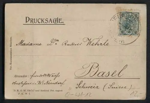 Leporello-AK Wien, Oper, Strassenbahn vor der Hof-Oper, Kärntnerring, Rathaus, Karlskirche