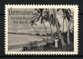 Reklamemarke Deutsch-Ost-Afrika, Daressalam, Benediktiner Mission