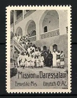 Reklamemarke Deutsch-Ost-Afrika, Mission in Daressalam, Benediktiner Mission
