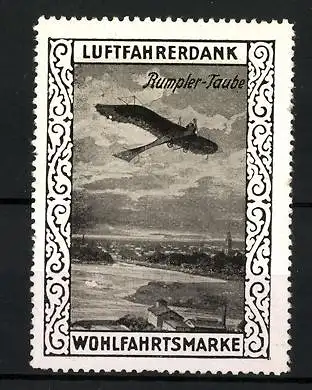 Reklamemarke Rumpler-Taube, Wohlfahrtsmarke Luftfahrerdank