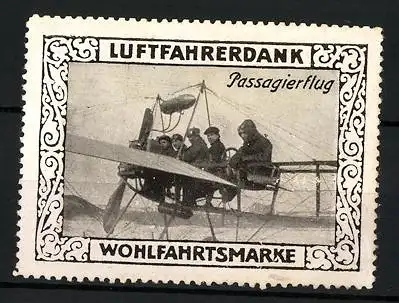 Reklamemarke Passagierflug, Wohlfahrtsmarke Luftfahrerdank