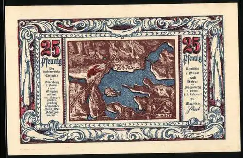 Notgeld Nörenberg 1921, 25 Pfennig, Declaration des §3 Articuli der publizierten Tuchmacher- und Schau-Ordnung 1723