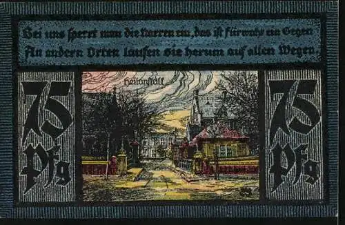 Notgeld N. Marsberg 1920, 75 Pfennig, Die Heilanstalt