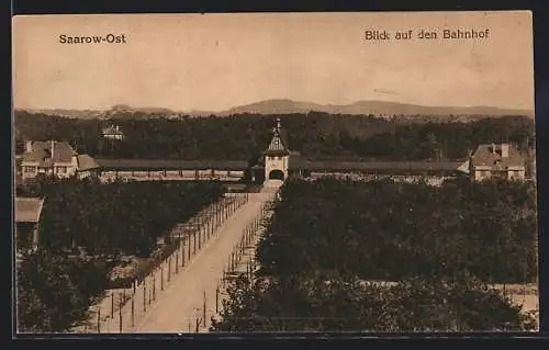 AK Saarow-Ost, Blick zum Bahnhof