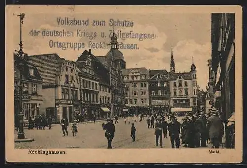 AK Recklinghausen, Ladengeschäfte am Markt