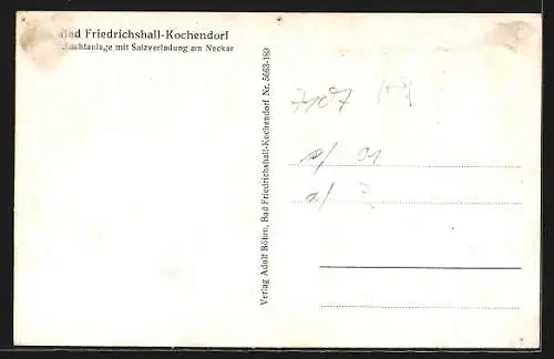 AK Bad Friedrichshall-Kochendorf, Schachtanlage mit Salzverladung