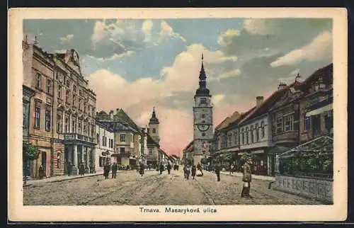 AK Trnava, Masarykova ulica, Strassenansicht