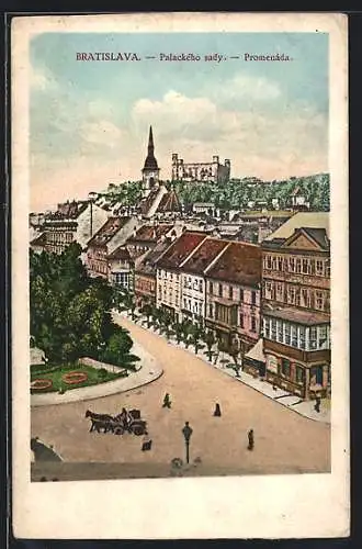 AK Bratislava, Palackého sady, Promenáda