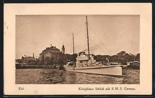 AK Kiel, SMS Carmen und Königliches Schloss