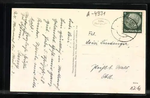 AK Mettmach /O.-Ö., Ortsansicht vom Flugzeug aus